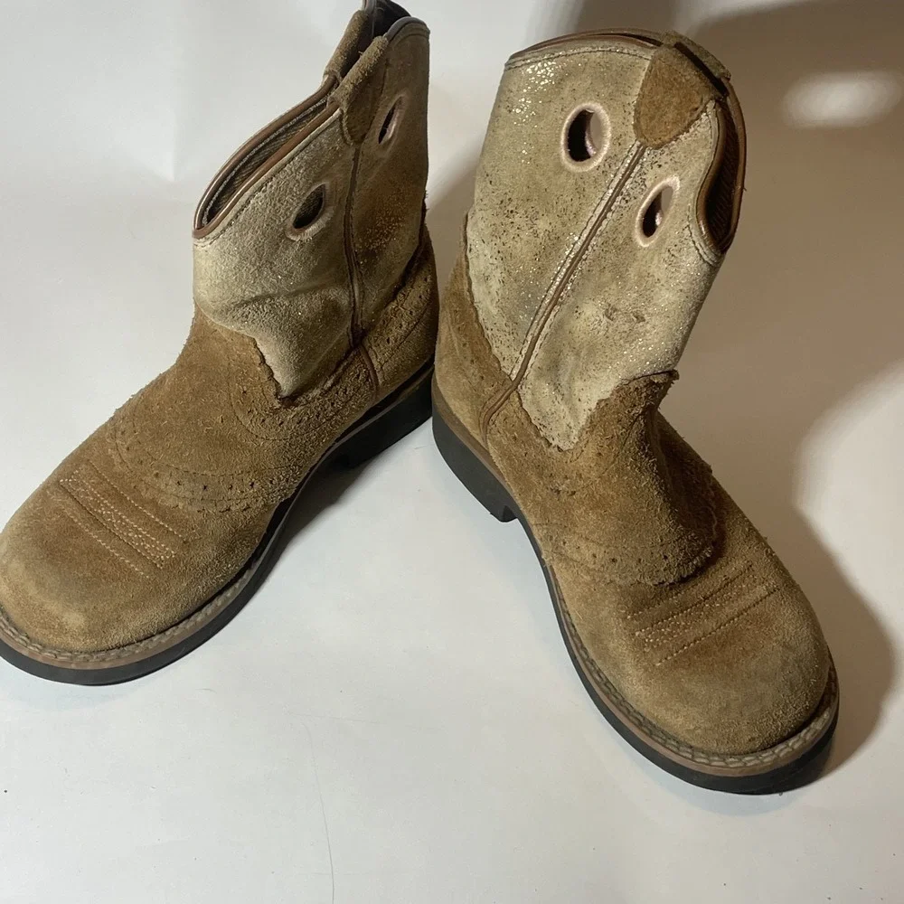 Ariat girls western boots, size 12.5, 10025176-DARK PEANUT